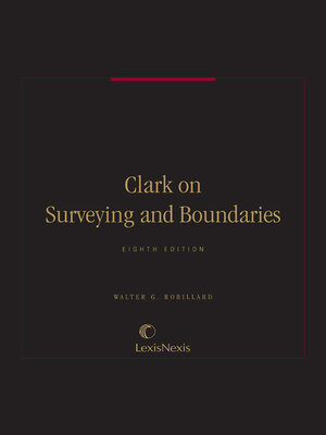 cover image of Clark on Surveying and Boundaries